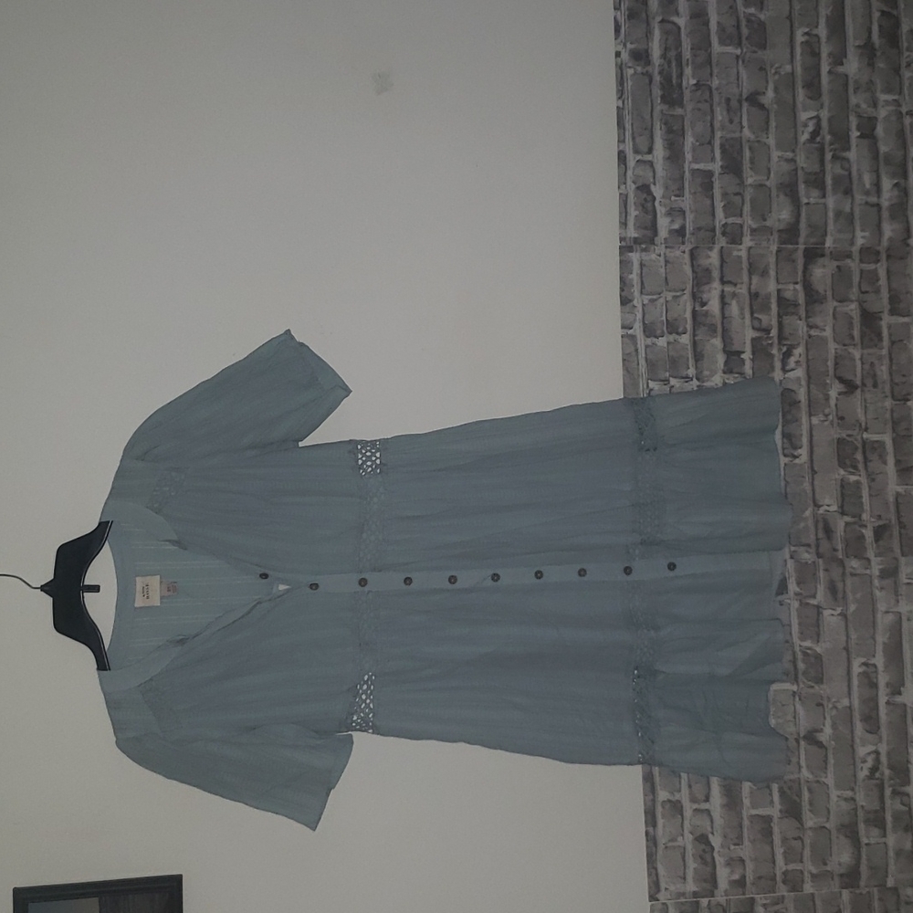 Knox Rose Pale Blue Short Sleeve Dress